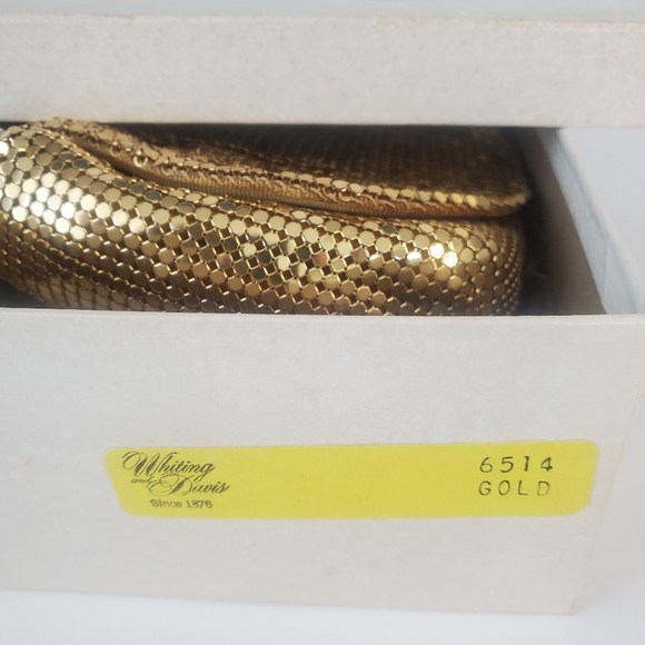 Whiting and Davis Gold Mesh Night Bag, Like New, Vintage - Picture 11 of 16
